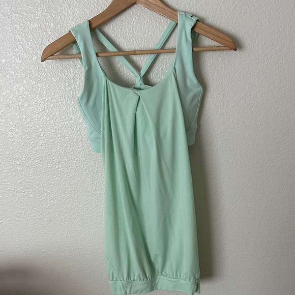 lululemon athletica Mint Green Strappy Tank Top - Picture 3 of 3